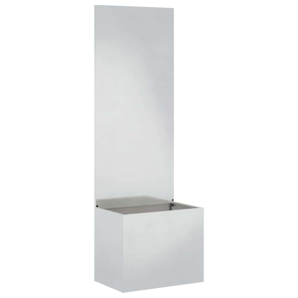 Garten Sichtschutz Silber 150cm Edelstahl
