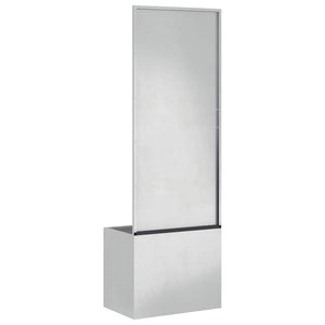 Garten Sichtschutz Silber 150cm Edelstahl