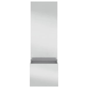 Garten Sichtschutz Silber 150cm Edelstahl