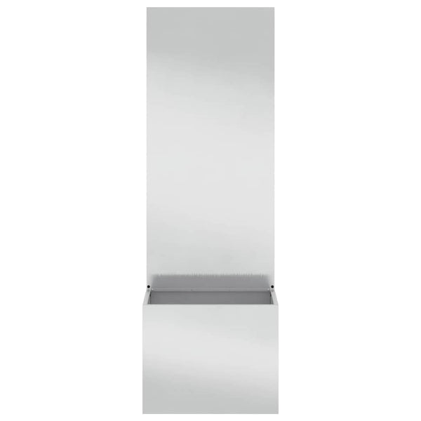 Garten Sichtschutz Silber 150cm Edelstahl