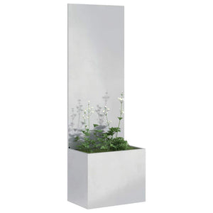 Garten Sichtschutz Silber 150cm Edelstahl