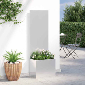 Garten Sichtschutz Leinwand Silber 150cm