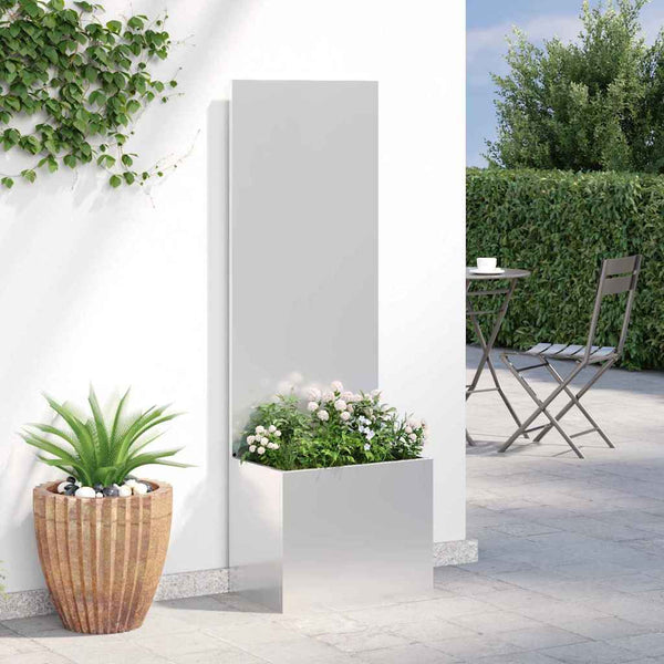 Garten Sichtschutz Leinwand Silber 150cm