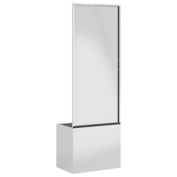 Garten Sichtschutz Leinwand Silber 150cm