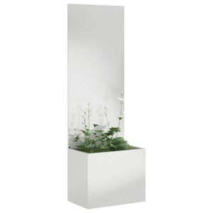 Garten Sichtschutz Leinwand Silber 150cm