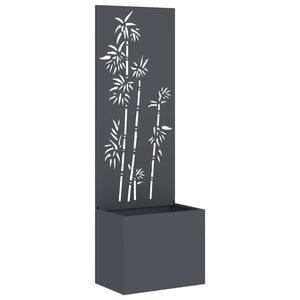 Garten Sichtschutz Floral Anthrazit 50x150cm