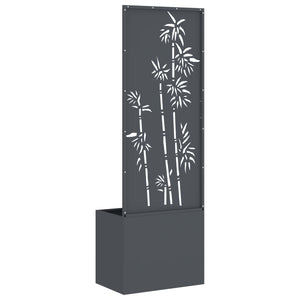 Garten Sichtschutz Floral Anthrazit 50x150cm