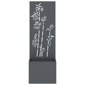 Garten Sichtschutz Floral Anthrazit 50x150cm
