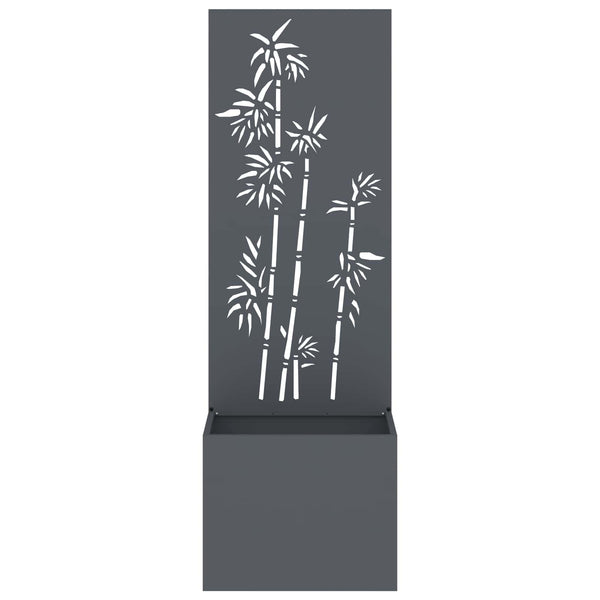 Garten Sichtschutz Floral Anthrazit 50x150cm