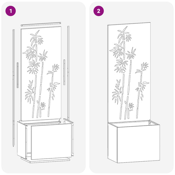 vidaXL Brise-vue de jardin floral vert olive 50 x 150 cm