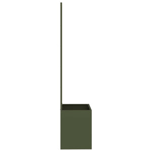vidaXL Brise-vue de jardin floral vert olive 50 x 150 cm