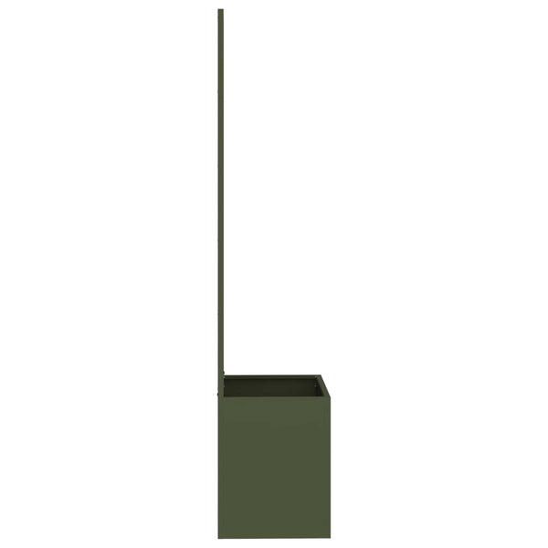 vidaXL Brise-vue de jardin floral vert olive 50 x 150 cm