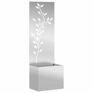 Garten Sichtschutz Floral Silber 150cm