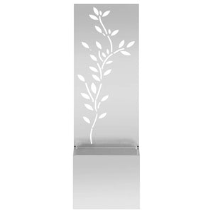 Garten Sichtschutz Floral Silber 150cm