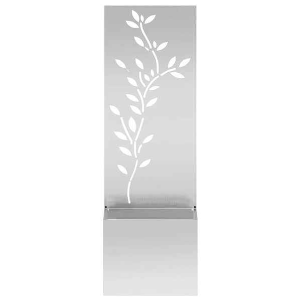 Garten Sichtschutz Floral Silber 150cm