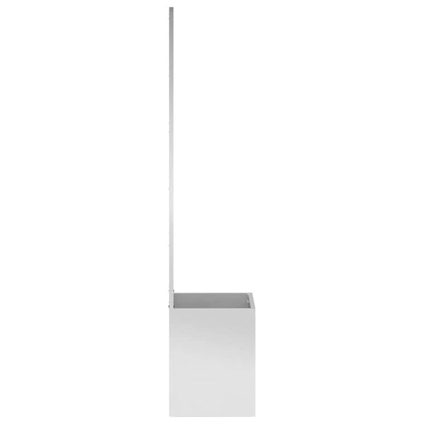 Garten Sichtschutz Floral Silber 150cm
