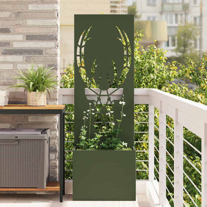 Garten Sichtschutz Tiermuster Olivgrün 50x150cm