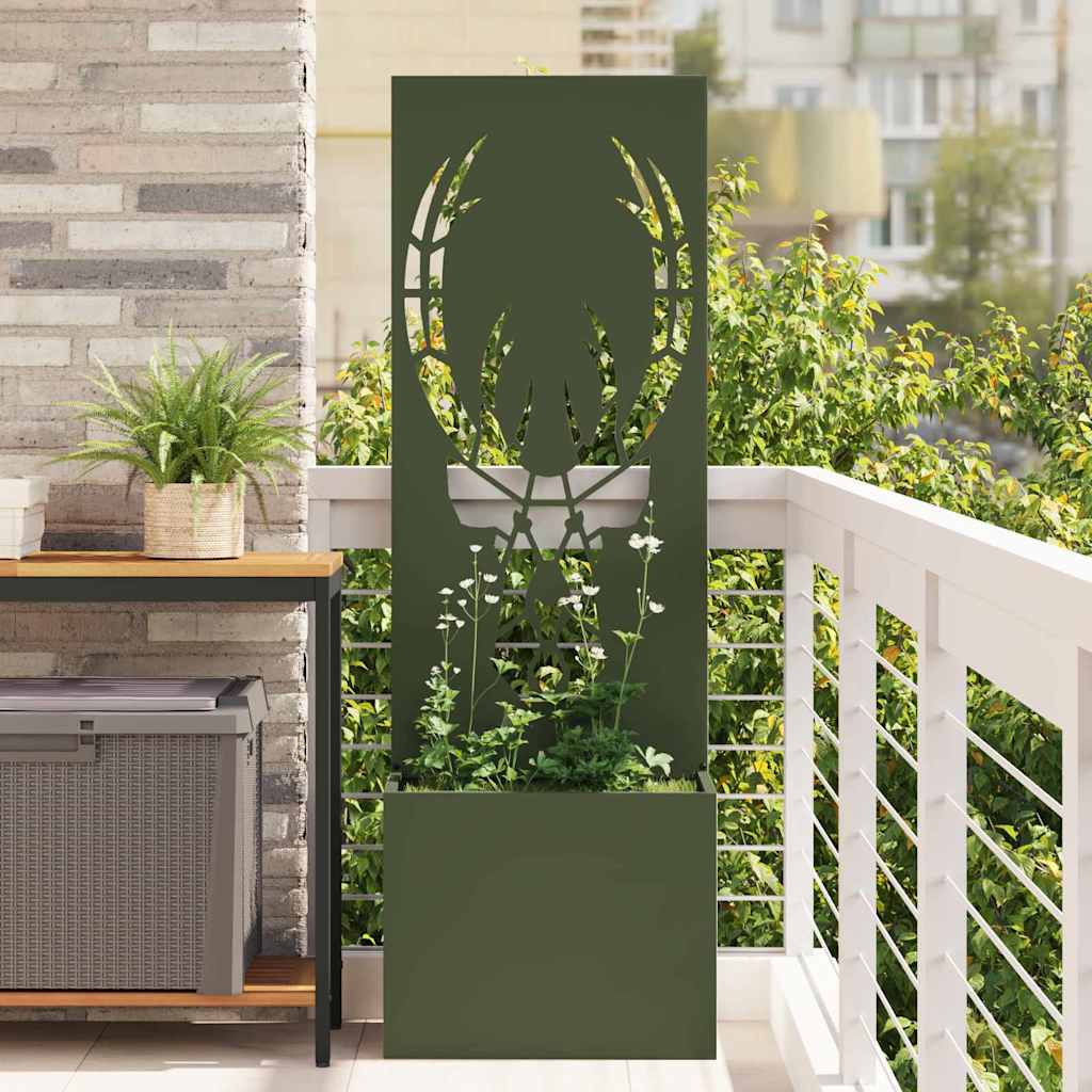 Garten Sichtschutz Tiermuster Olivgrün 50x150cm