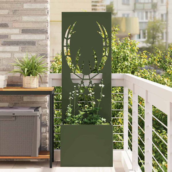 Garten Sichtschutz Tiermuster Olivgrün 50x150cm
