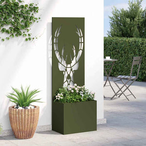 Garten Sichtschutz Tiermuster Olivgrün 50x150cm