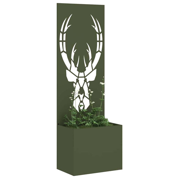 Garten Sichtschutz Tiermuster Olivgrün 50x150cm