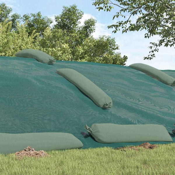 Grüne Siloabdeckung 10 x 5 m HDPE