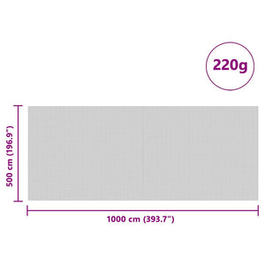 Grüne Siloabdeckung 10 x 5 m HDPE