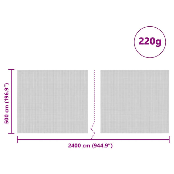 Grüne Siloabdeckung 24 x 5 m HDPE