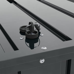 Gartenbox Stahl Schwarz 101x56,5x50cm