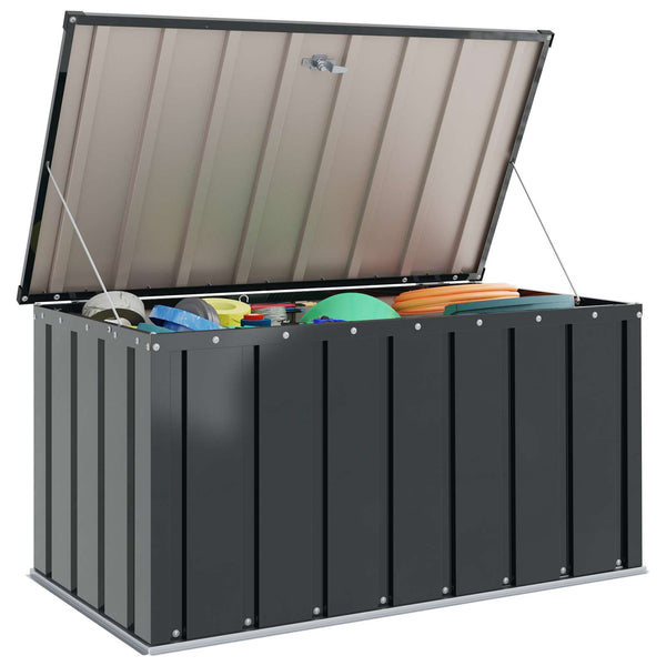 Gartenbox Stahl Schwarz 101x56,5x50cm