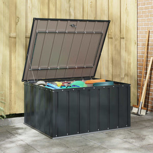 Gartenlagerbox Stahl Schwarz 101x82x50cm