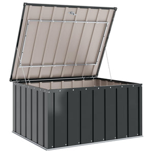 Gartenlagerbox Stahl Schwarz 101x82x50cm