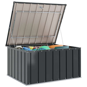 Gartenlagerbox Stahl Schwarz 101x82x50cm