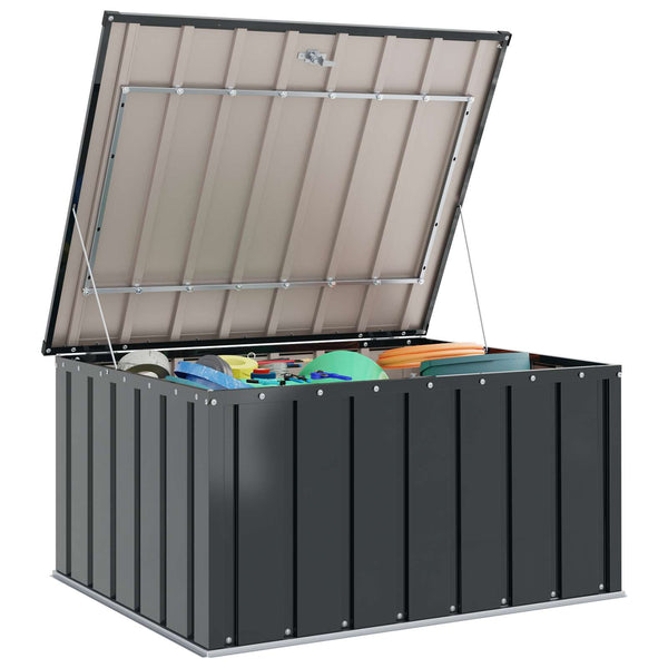 Gartenlagerbox Stahl Schwarz 101x82x50cm
