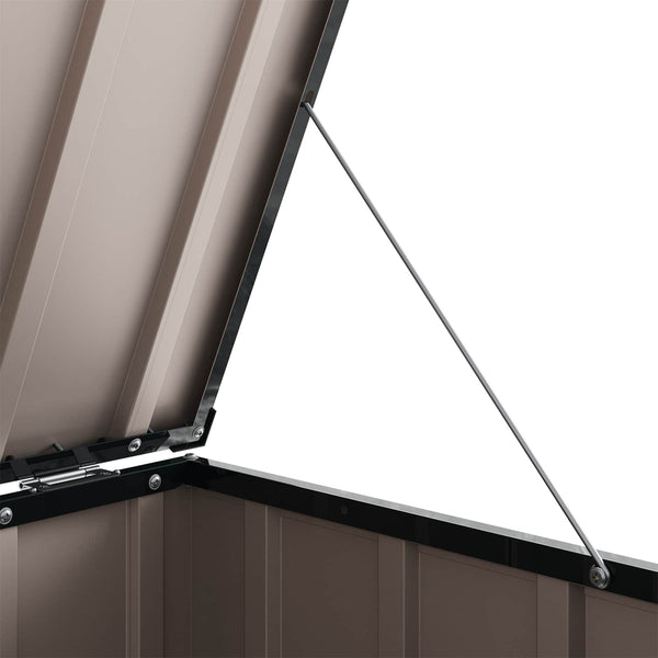 Gartenbox Schwarz Stahl 101,5 cm