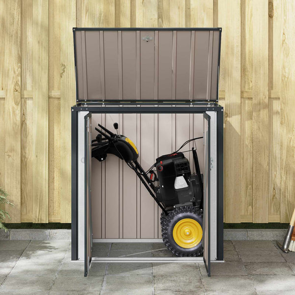 Gartenbox Schwarz Stahl 101,5 cm