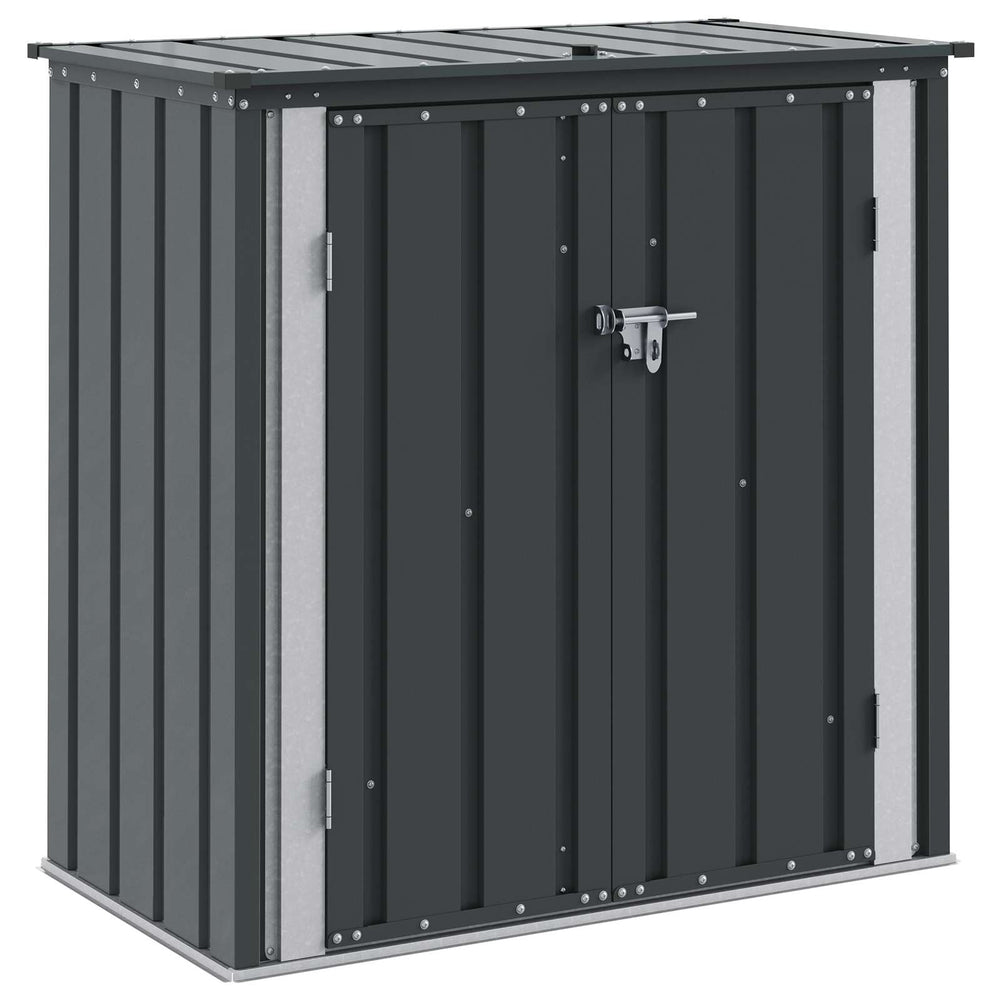 Gartenbox Schwarz Stahl 101,5 cm