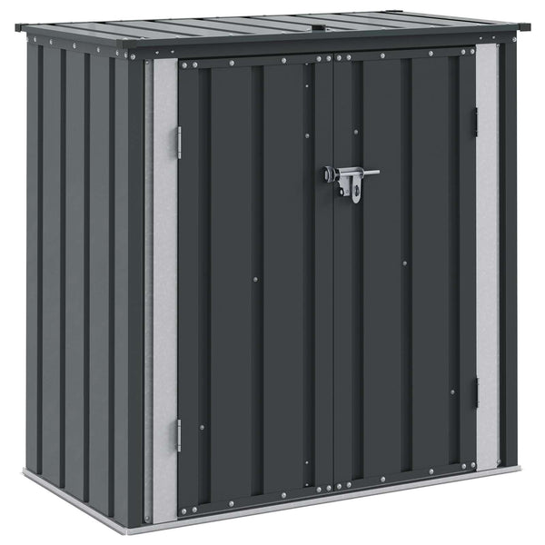 Gartenbox Schwarz Stahl 101,5 cm