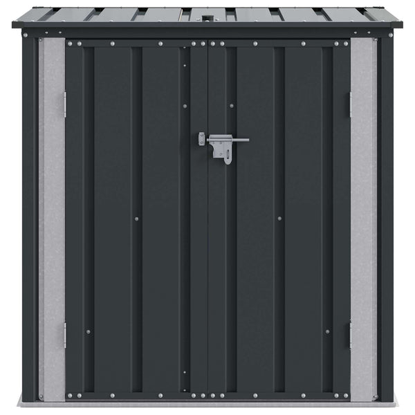 Gartenbox Schwarz Stahl 101,5 cm
