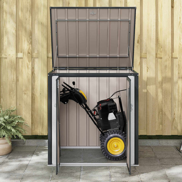 Garten Lagerbox Schwarz Stahl 101,5cm