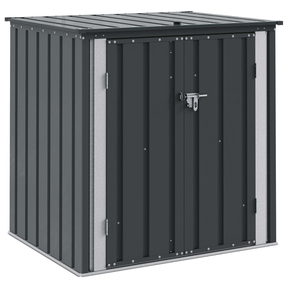 Garten Lagerbox Schwarz Stahl 101,5cm