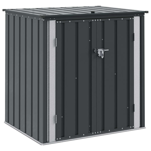 Garten Lagerbox Schwarz Stahl 101,5cm
