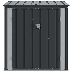 Garten Lagerbox Schwarz Stahl 101,5cm