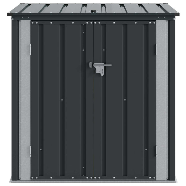Garten Lagerbox Schwarz Stahl 101,5cm
