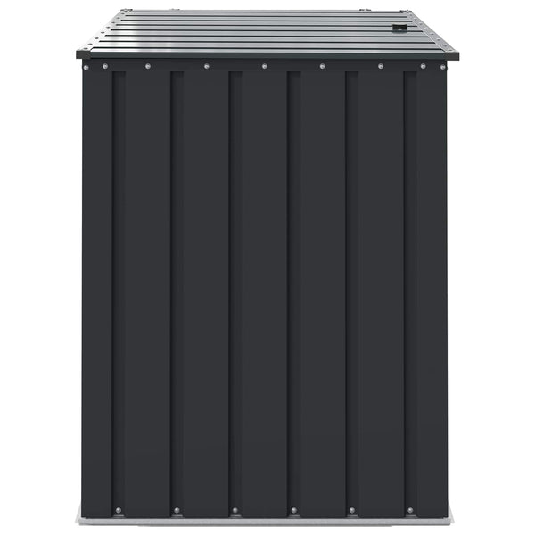 Garten Lagerbox Schwarz Stahl 101,5cm