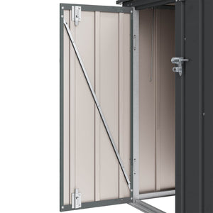Gartenlagerbox Schwarz Stahl 101,5x107x100cm