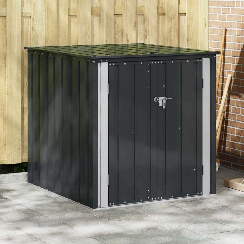 Gartenlagerbox Schwarz Stahl 101,5x107x100cm