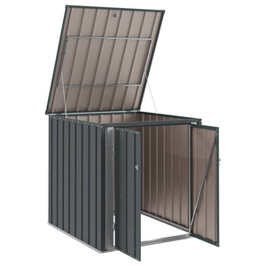 Gartenlagerbox Schwarz Stahl 101,5x107x100cm