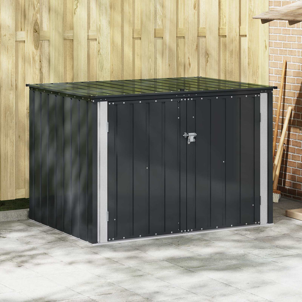 Gartenbox Stahl Schwarz 151,5 cm