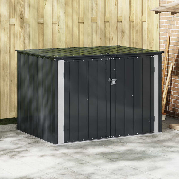 Gartenbox Stahl Schwarz 151,5 cm